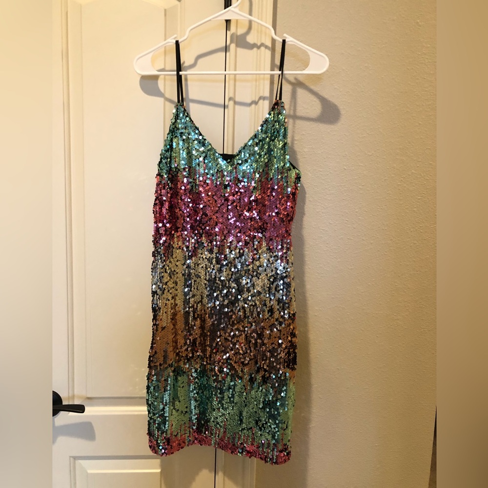 Express - New Year’s eve Dress - NYE dress - cocktail dress sequins